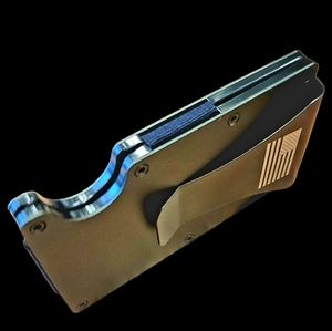 Carbon Fiber Wallet,Slim Minimalist Wallet for Men,RFID Blocking Aluminum Metal